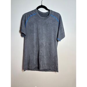 Lululemon Men's Grey Short Sleeve Athletic T-Shirt ABC Technology Size L